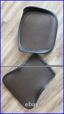Herman Miller Aeron Chair Replacement Seat back Graphite Large Size C BROWN