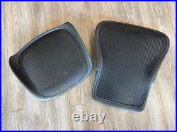 Herman Miller Aeron Chair Replacement Seat back Graphite Large Size C Carbon
