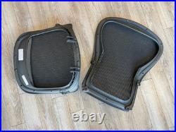 Herman Miller Aeron Chair Replacement Seat back Graphite Large Size C Carbon