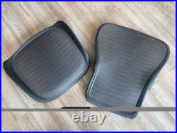 Herman Miller Aeron Chair Replacement Seat back Graphite Large Size C Tuxedo