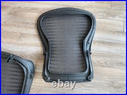 Herman Miller Aeron Chair Replacement Seat back Graphite Large Size C Tuxedo