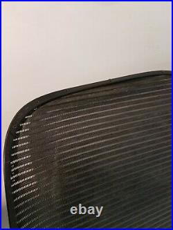 Herman Miller Aeron Chair Seat mesh black pellicle Size B medium