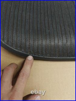 Herman Miller Aeron Chair Seat mesh black pellicle with blemish Size B #3