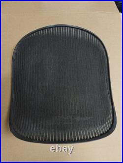 Herman Miller Aeron Chair Seat mesh black pellicle with blemish Size B #3