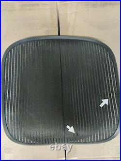 Herman Miller Aeron Chair Seat mesh black pellicle with blemish Size B #507