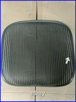 Herman Miller Aeron Chair Seat mesh black pellicle with blemish Size B #510