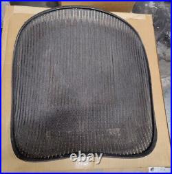 Herman Miller Aeron Chair Seat mesh black pellicle with blemish Size C medium #wh3