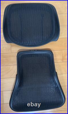 Herman Miller Aeron Chair Seat withSeatlink, Backrest & Lumbar Size B Black