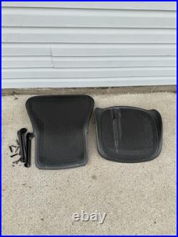 Herman Miller Aeron Chair Side Chair Size B Back And Bottom Pieces As Is SEE PIC