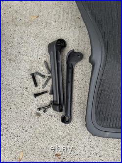 Herman Miller Aeron Chair Side Chair Size B Back And Bottom Pieces As Is SEE PIC