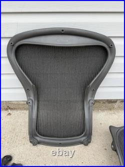 Herman Miller Aeron Chair Side Chair Size B Back And Bottom Pieces As Is SEE PIC