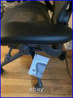 Herman Miller Aeron Chair Size A Graphite/Graphite Brand New withTags