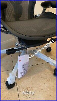 Herman Miller Aeron Chair Size A (SMALL) Polished Aluminium Remastered 2021