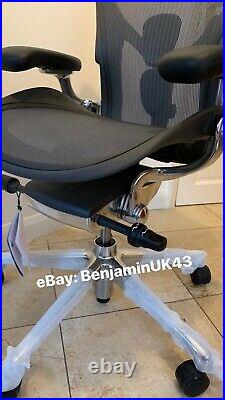 Herman Miller Aeron Chair Size A (SMALL) Polished Aluminium Remastered 2021