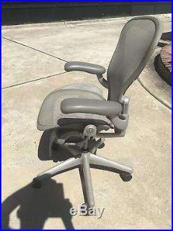 Herman Miller Aeron Chair Size A. Titanium Smoke