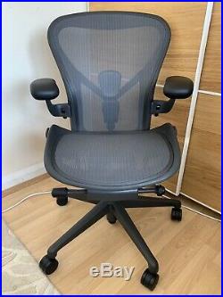 Herman Miller Aeron Chair Size B 2017 Model Remastered Graphite