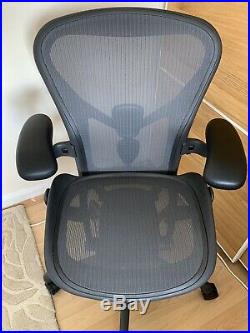 Herman Miller Aeron Chair Size B 2017 Model Remastered Graphite