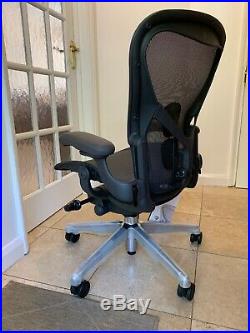 Herman Miller Aeron Chair Size B 2018 Model Remastered New RRP £1300 CHROME