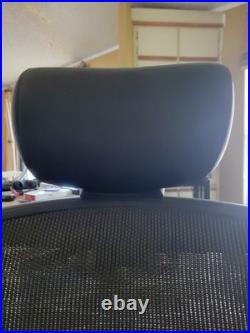 Herman Miller Aeron Chair Size B Adjustable Headrest Arms Tilt Limiter Lumbar