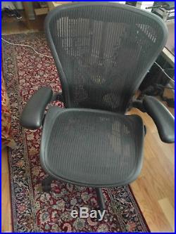 Herman Miller Aeron Chair, Size B, All Features, Adjustable Lumbar Support