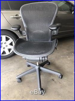 Herman Miller Aeron Chair, Size B, All Features, Plus Adjustable Lumbar Support