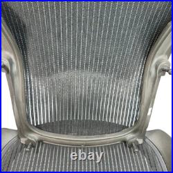 Herman Miller Aeron Chair Size B Back And Seat Black Carbon
