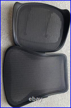 Herman Miller Aeron Chair Size B Back And seat. Color black