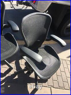 Herman Miller Aeron Chair Size B Fully Loaded (Black Chair) Fully Adjustable