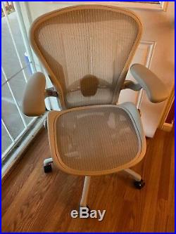 Herman Miller Aeron Chair Size B Fully Loaded Posturefit Adjustable Arms