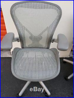 Herman Miller Aeron Chair Size B Fully Loaded Posturefit Adjustable Arms