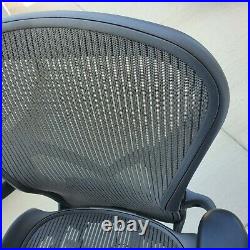 Herman Miller Aeron Chair Size B Fully Loaded With PostureFit With Gray Mesh