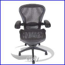 Herman Miller Aeron Chair Size B Lumbar Semi Loaded Black
