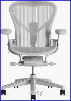Herman Miller Aeron Chair Size B Mineral fully loaded NEW UNOPENED