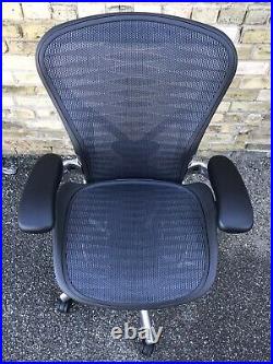 Herman Miller Aeron Chair Size B Polished Base