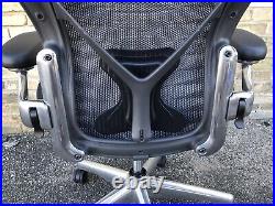 Herman Miller Aeron Chair Size B Polished Base
