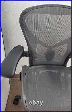 Herman Miller Aeron Chair, Size B, Re-masted