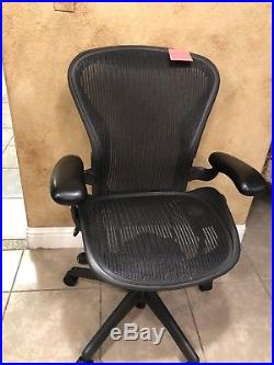 Herman Miller Aeron Chair Size B. With Manufacturer Stickers
