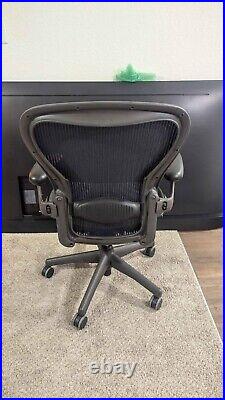 Herman Miller Aeron Chair Size C Blue Mesh