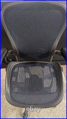 Herman Miller Aeron Chair Size C Blue Mesh