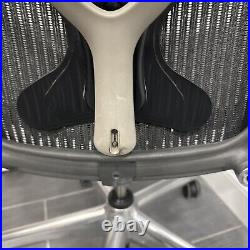 Herman Miller Aeron Chair Size C Fully Loaded Graphite/Polished Aluminum Read