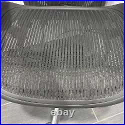 Herman Miller Aeron Chair Size C Fully Loaded Graphite/Polished Aluminum Read