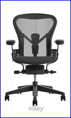 Herman Miller Aeron Chair Size C PostureFit Adjustable Arm