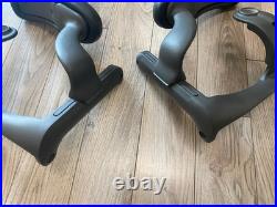 Herman Miller Aeron Chair Swing Arm Left & Right Set Fixed Armrest Pads included