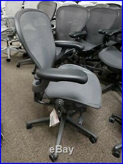 Herman Miller Aeron Chair remastered graphite color size B and C available
