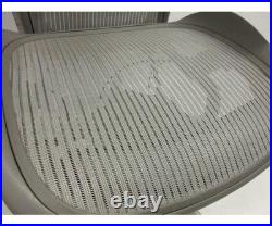 Herman Miller Aeron Chair with Lumbar Pad, Size B, in Titanium