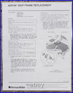 Herman Miller Aeron Classic B Size Seat Replacement