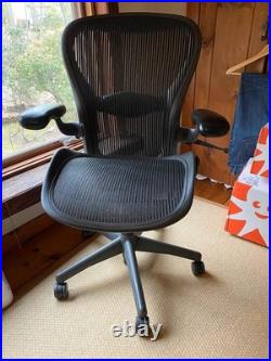 Herman Miller Aeron Classic Chair Size A Small Fully Loaded Lumbar Support Black
