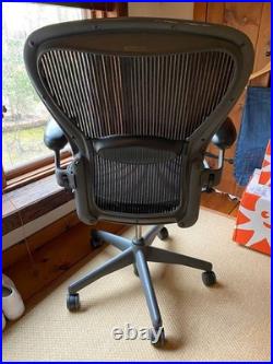 Herman Miller Aeron Classic Chair Size A Small Fully Loaded Lumbar Support Black