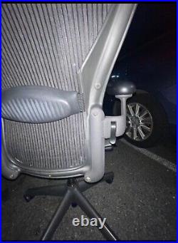 Herman Miller Aeron Classic Graphite Ergonomic Chair Size B fully loaded