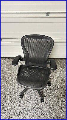 Herman Miller Aeron Classic Office Chair Black Size C (Fully Loaded Version)
